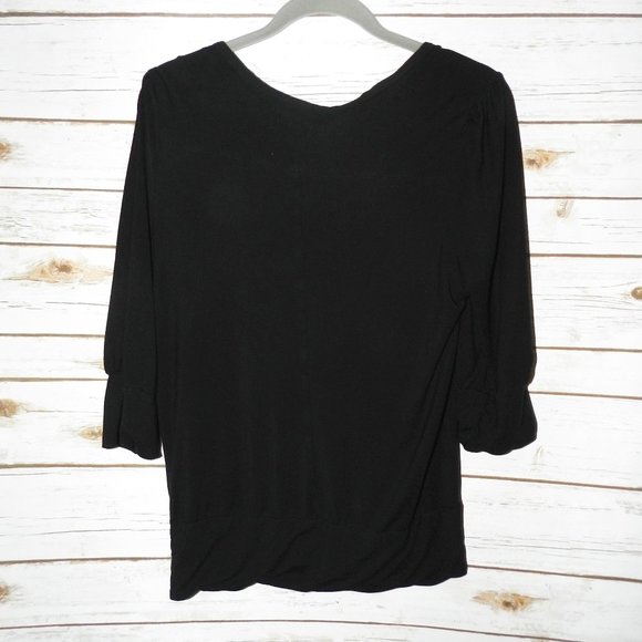 Mod Bod Low Cut V Neck Mid Sleeve Cardigan - Picture 3 of 3